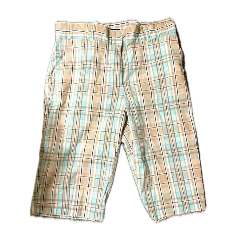 Briggs New York Plaid Capri Pants, Size 12
